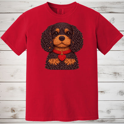 Black & Tan Cavalier King Charles Spaniel Yarn Look Shirt