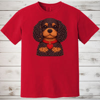 Load image into Gallery viewer, Black &amp; Tan Cavalier King Charles Spaniel Yarn Look Shirt