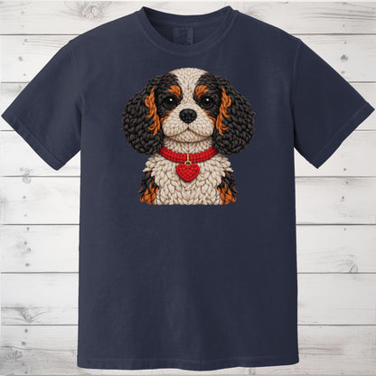 Tri-Color Cavalier King Charles Spaniel Yarn Look Shirt