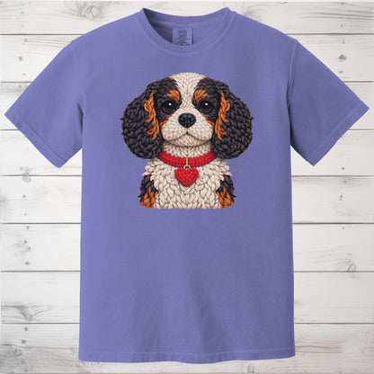 Tri-Color Cavalier King Charles Spaniel Yarn Look Shirt