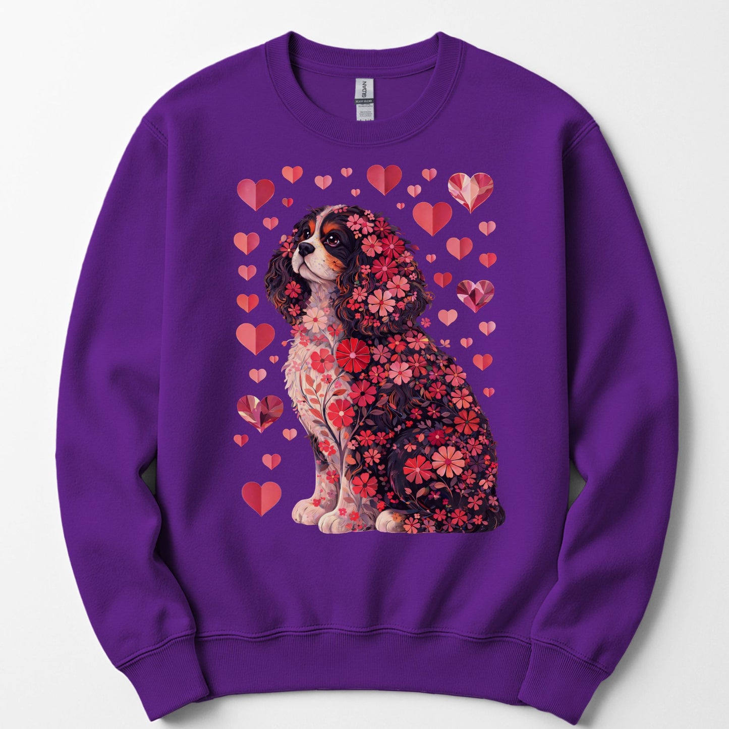 Tri-Color Cavalier King Charles Spaniel Lover Sweatshirt