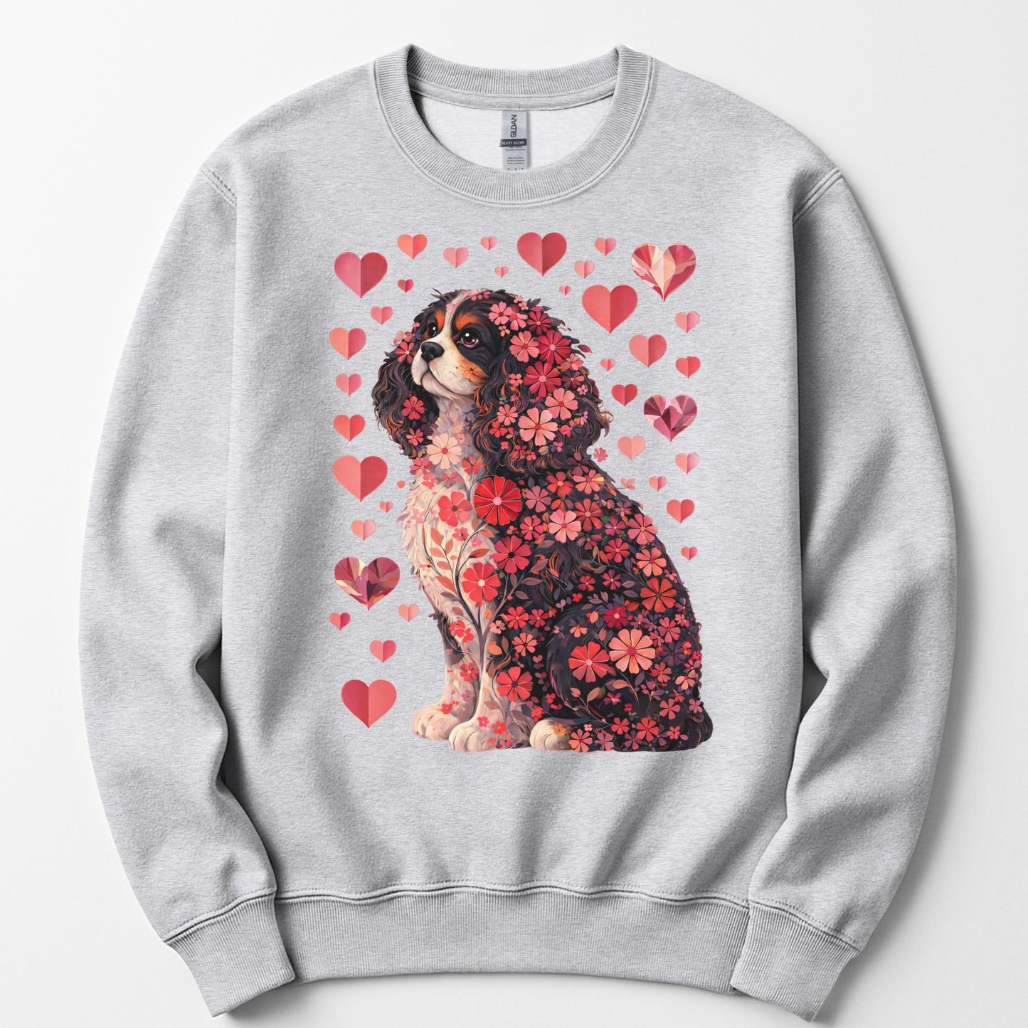 Tri-Color Cavalier King Charles Spaniel Lover Sweatshirt