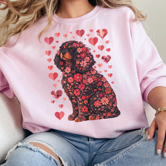 Black and Tan Cavalier King Charles Spaniel Lover Sweatshirt