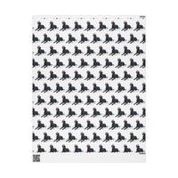 Load image into Gallery viewer, Black Lab Christmas Lights Wrapping Paper
