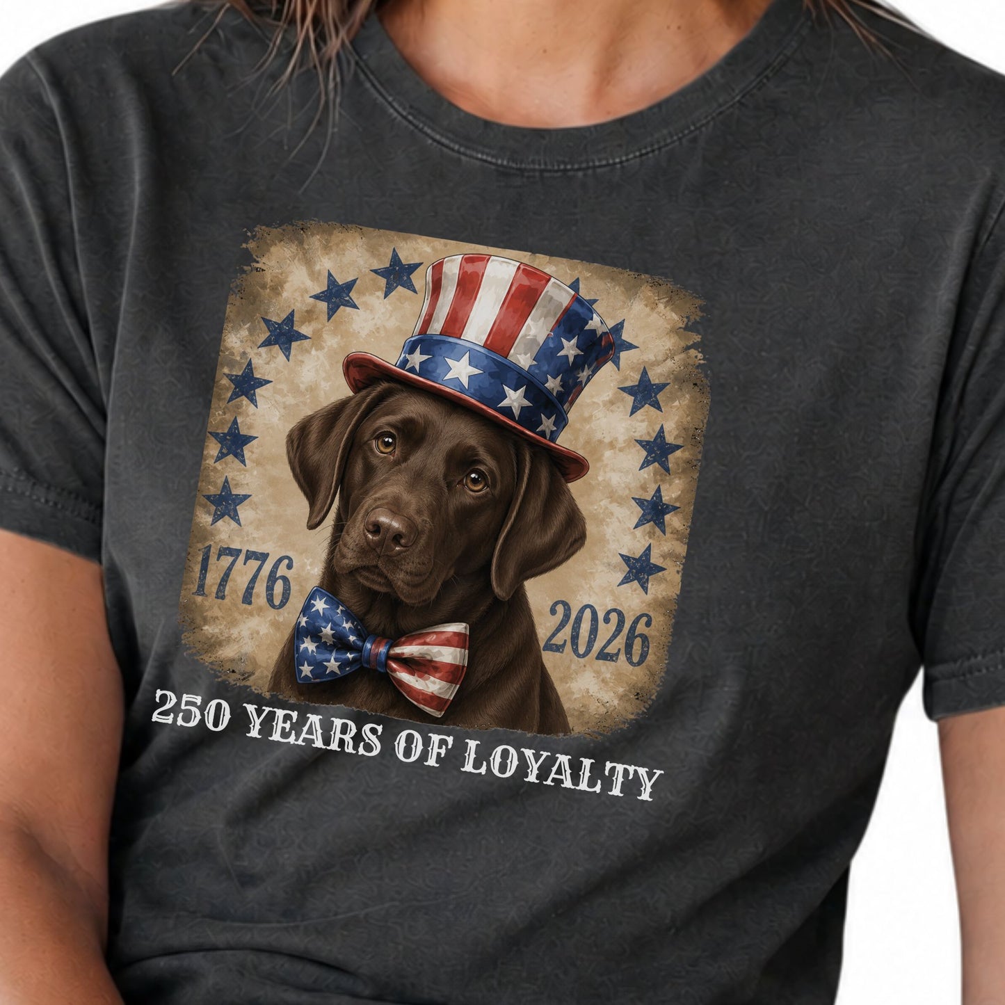 Chocolate Lab 250 Years of Loyalty Shirt
