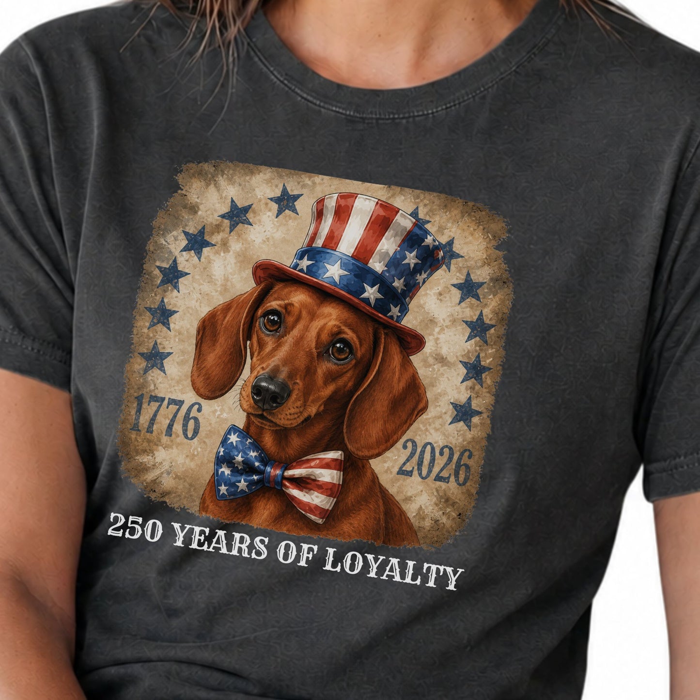 Red Dachshund 250 Years of Loyalty Shirt