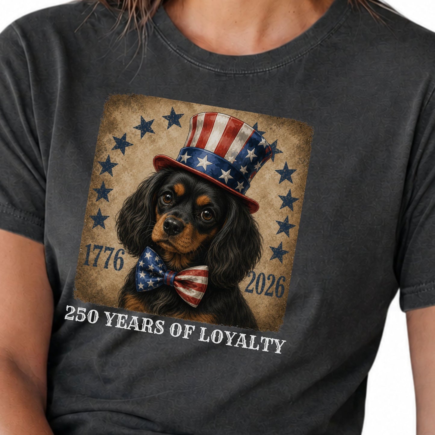 Black & Tan Cavalier 250 Years of Loyalty Shirt