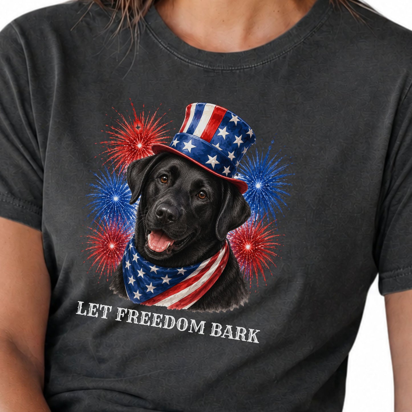 Black Lab Patriotic Shirt