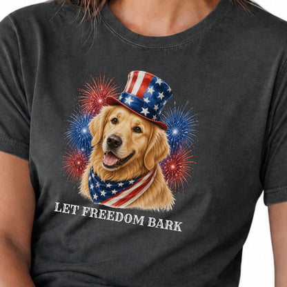 Golden Retriever Patriotic Shirt