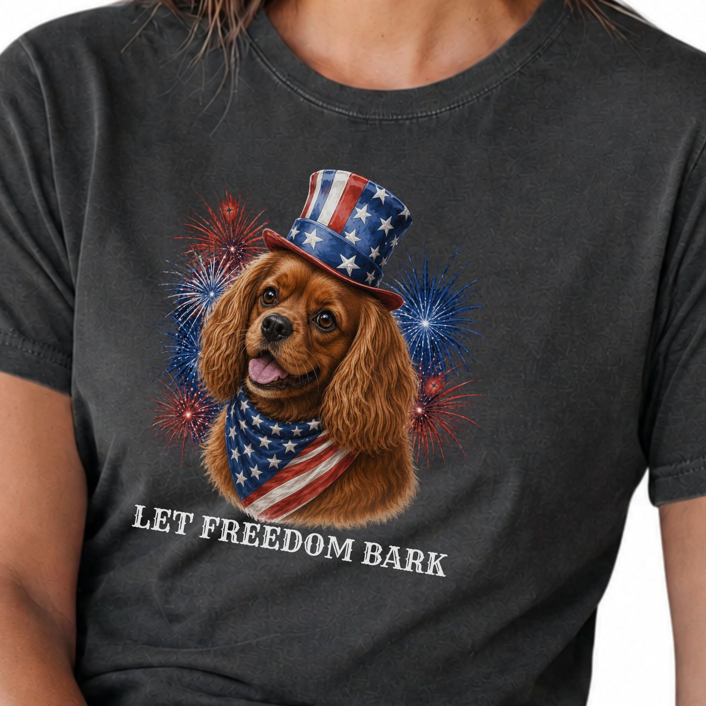 Ruby Cavalier Patriotic Shirt