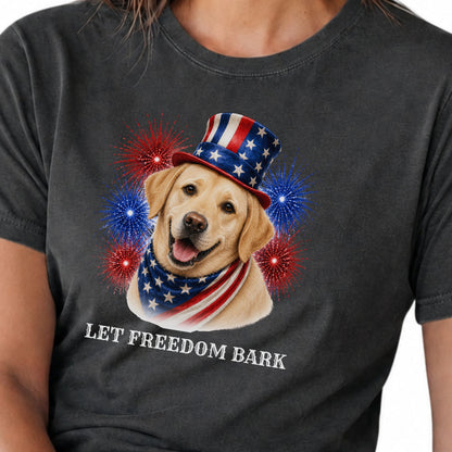 Yellow Lab Patriotic Shirt