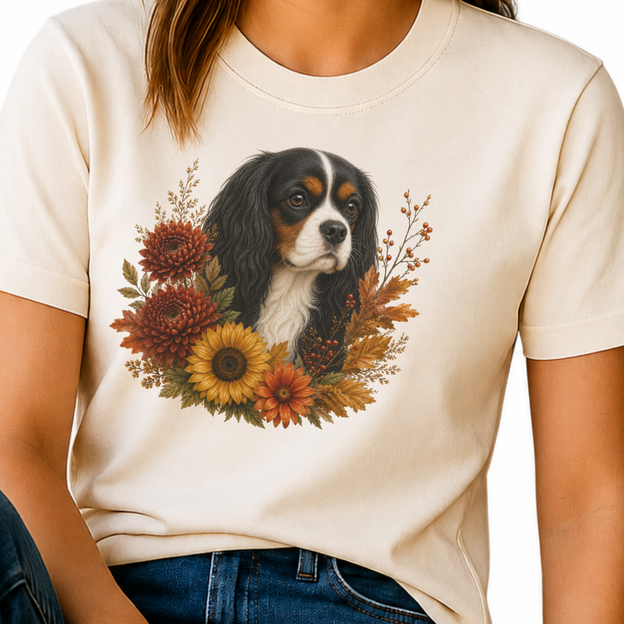 Tri Color Cavalier Autumn Floral Shirt