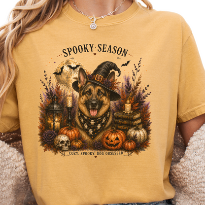 German Shepherd Spooky Season Dog Mom Halloween Shirt