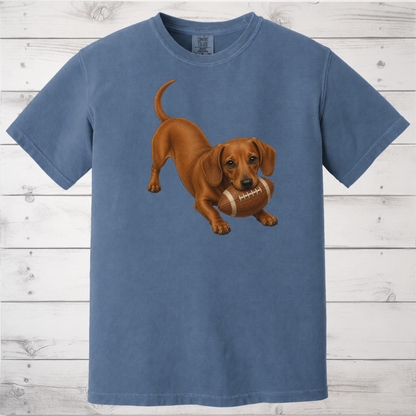 Red Dachshund Football Shirt