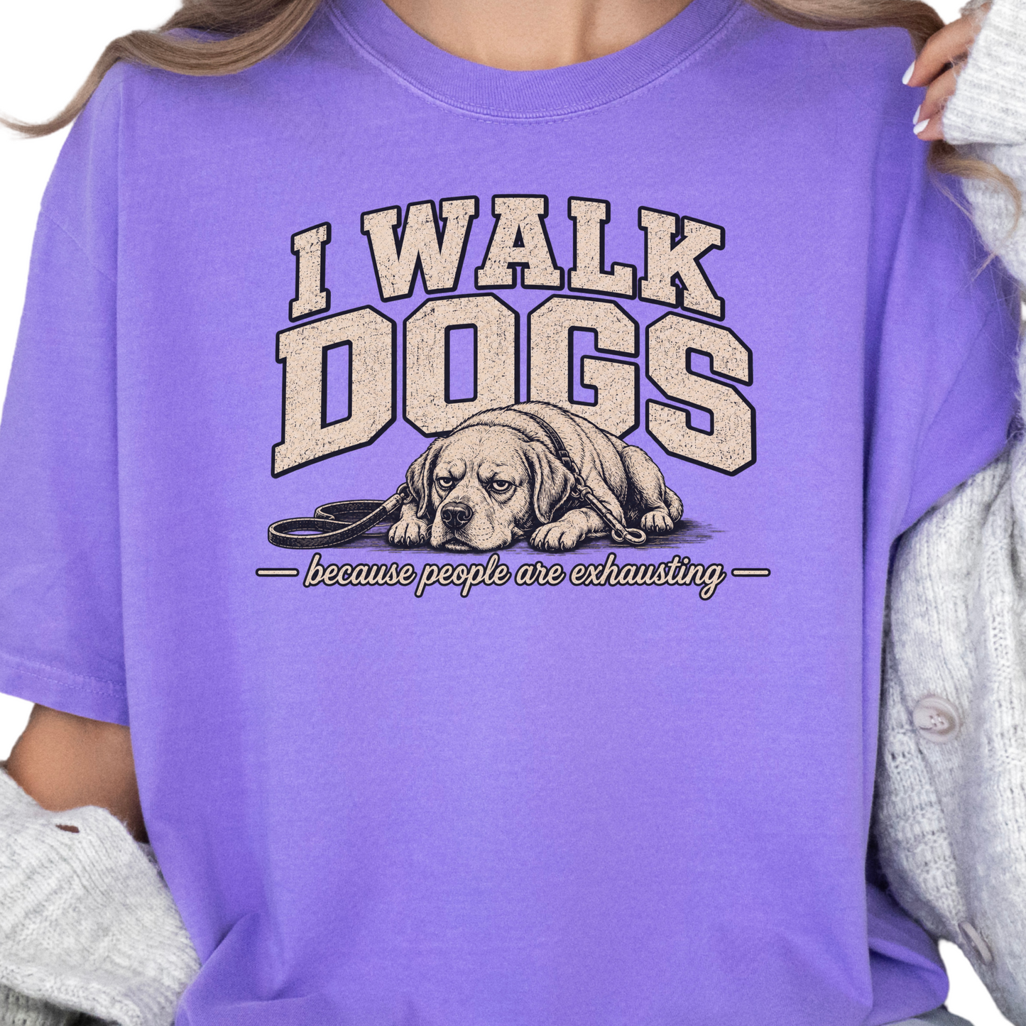 Dog Walker Shirt, I Walk Dogs Tee, Funny Dog Walker Gift, Introvert Dog Shirt