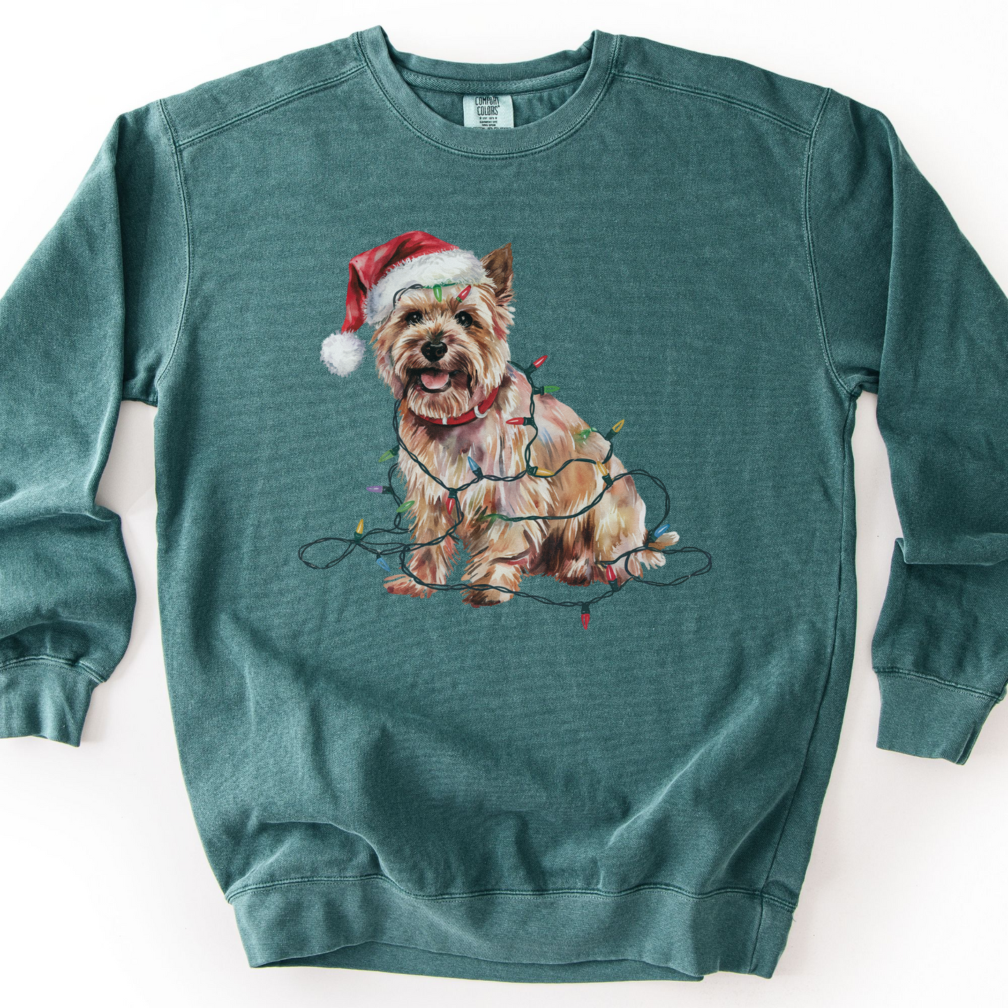 Cairn Terrier Christmas Lights Sweatshirt