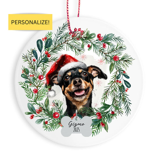 Personalized Miniature Pinscher Ornament