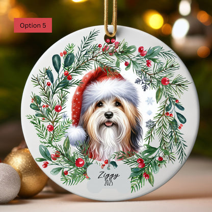 Personalized Havanese Christmas Ornament