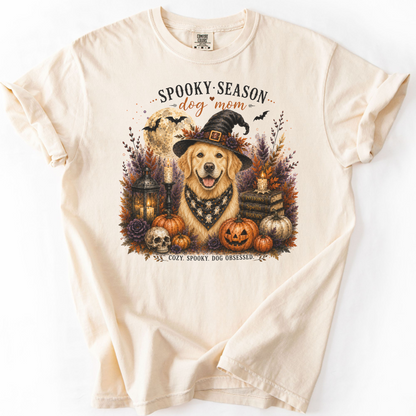 Golden Retriever Spooky Season Dog Mom Halloween Shirt