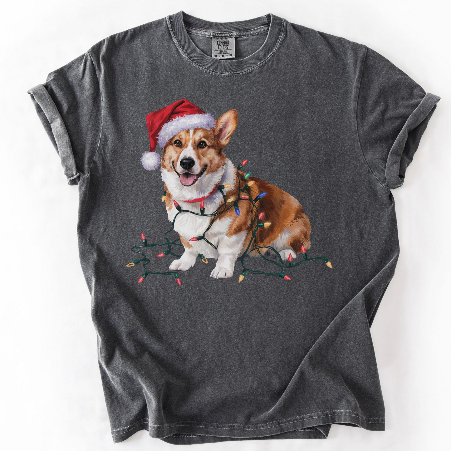 Christmas Cardigan Welsh Corgi Shirt, Christmas Lights Dog Tee, Christmas Dog, Corgi Mom Tee, Gift for Dog Lover, Corgi Tee