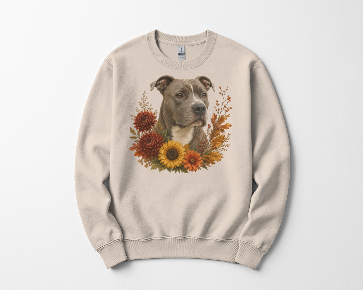 Pitbull Autumn Floral Sweatshirt