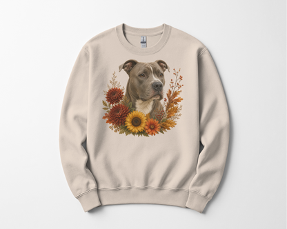 Pitbull Autumn Floral Sweatshirt