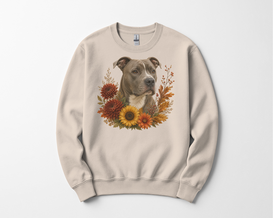 Pitbull Autumn Floral Sweatshirt