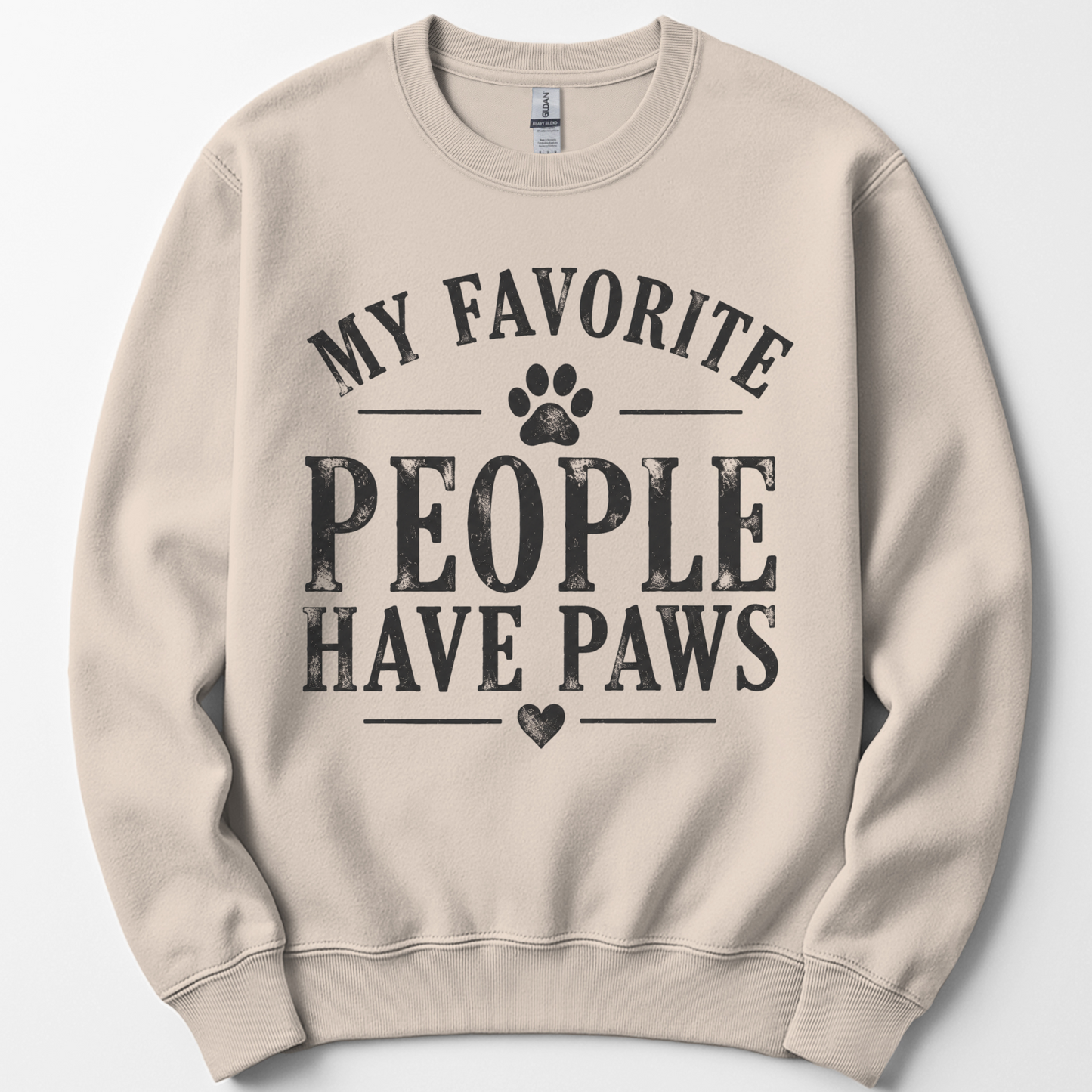 Personalized Dog Mom Sweatshirt, Custom Dog Names Sleeve, My Favorite People Have Paws Crewneck