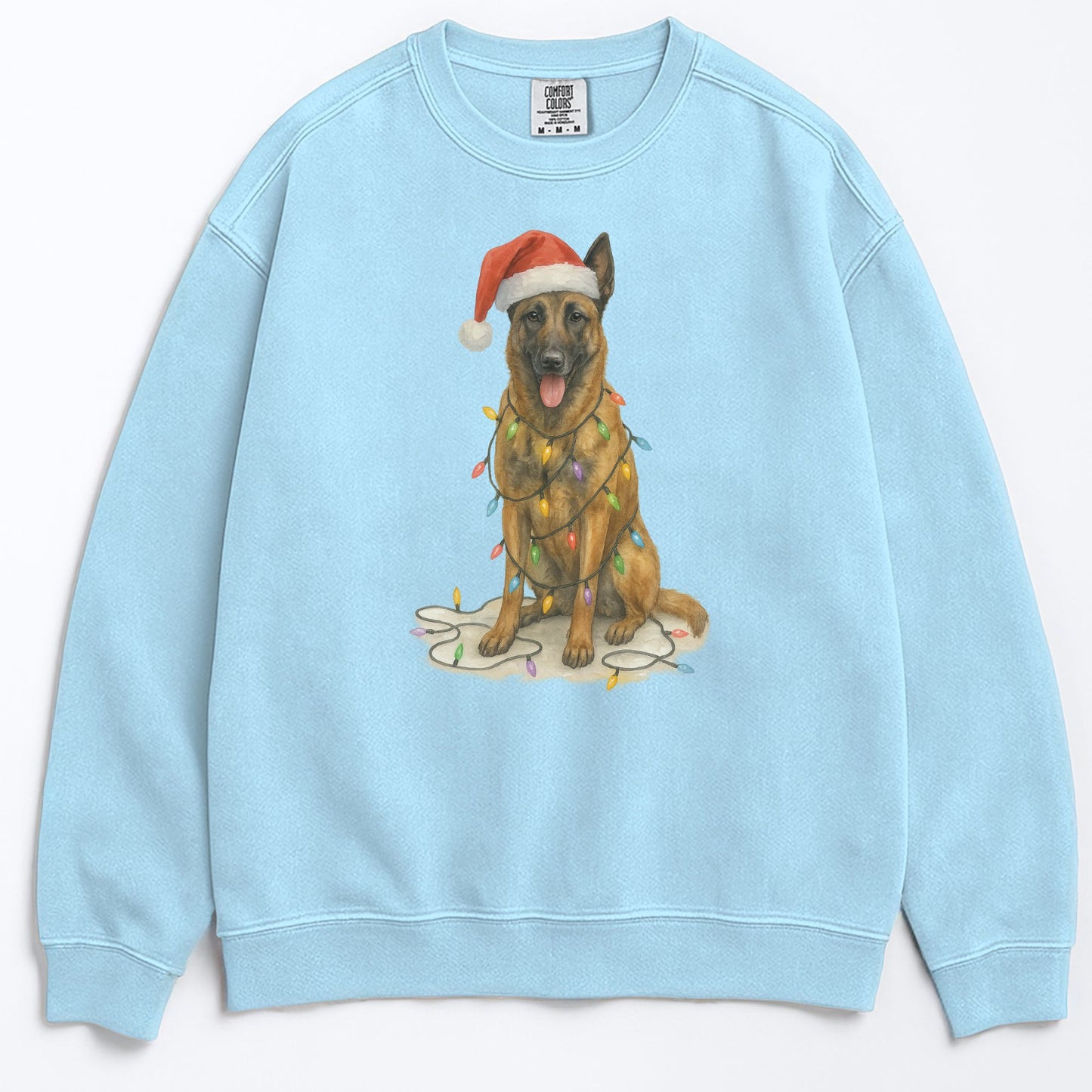 Christmas Belgian Malinois Sweatshirt, Holiday Dog Lover Gift, Festive Pet Apparel, Cozy Winter Sweater for Dog Lovers, Cute Dog Design