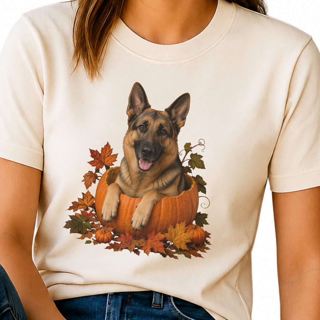 German Shepherd Pumpkin Shirt