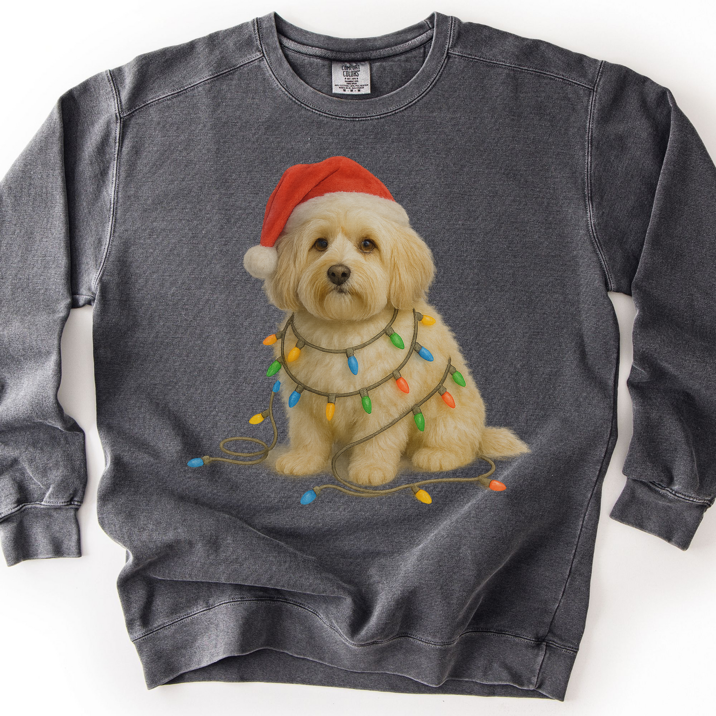 Havanese Christmas Lights Sweatshirt