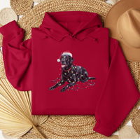 Load image into Gallery viewer, Christmas Dog Hoodie, Labrador Holiday Sweatshirt, Festive Pet Apparel, Gift for Dog Lovers, Cotton Blend Unisex Hoodie
