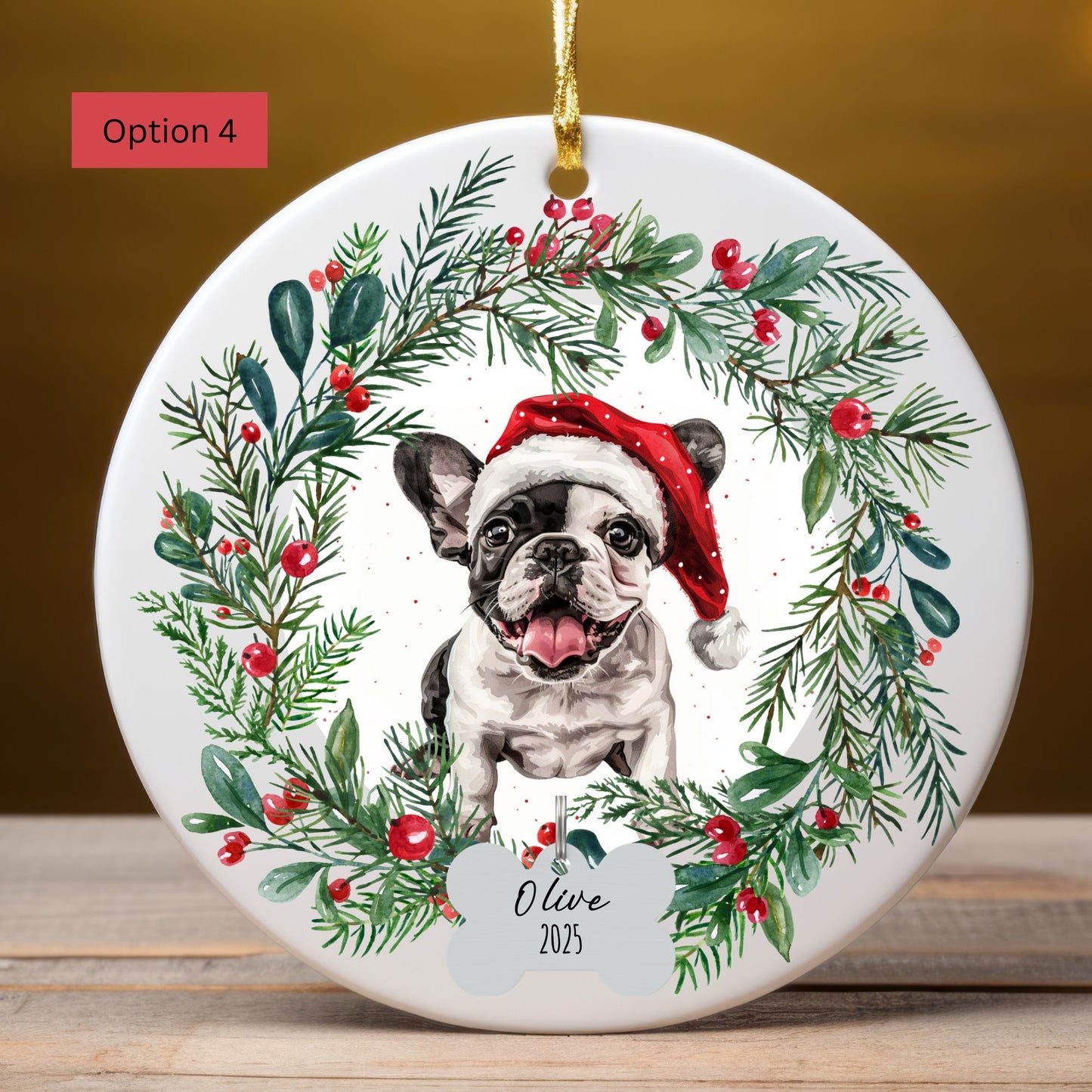 Personalized French Bulldog Ornament