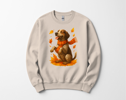 German Shorthaired Pointer Gift, Dog Lover Autumn Shirt, Cozy Fall Dog Sweatshirt, Cute Dog Apparel, Fall Dog Fashion Wear