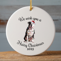 Load image into Gallery viewer, Christmas American Bulldog Ornament, Christmas Lights Dog Keepsake

