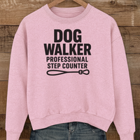 Load image into Gallery viewer, Dog Walker Hoodie, Professional Step Counter Sweatshirt, Funny Gift for Dog Walkers, Pet Lover Apparel, Cozy Hooded Sweatshirt
