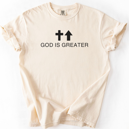 God Is Greater Shirt, Christian Faith Tee, Comfort Colors Bible Verse Shirt