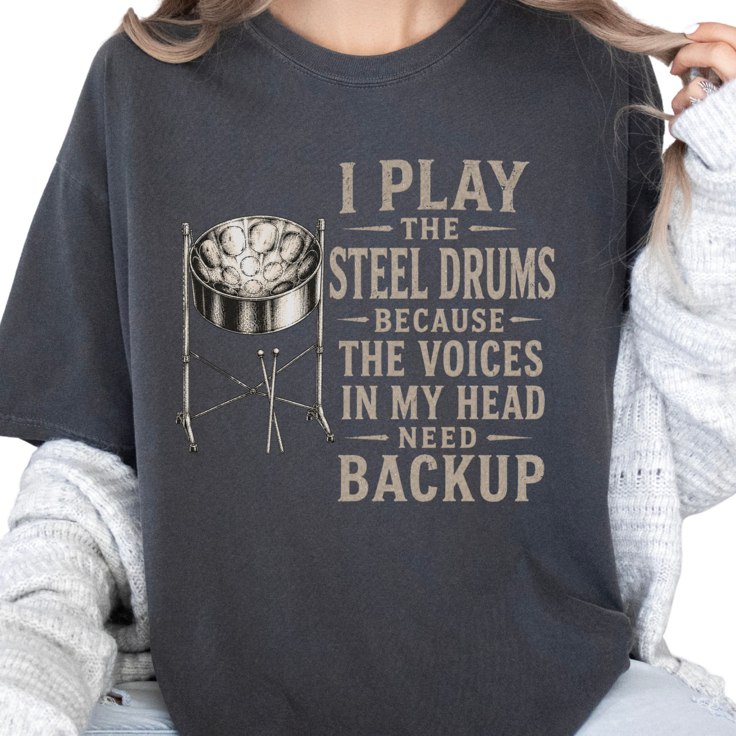 Funny Steel Drums Shirt, Steel Pan Player Gift, Caribbean Musician Tee