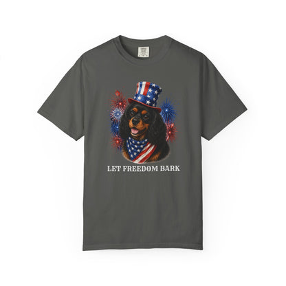Black & Tan Cavalier King Charles Spaniel Patriotic Tee