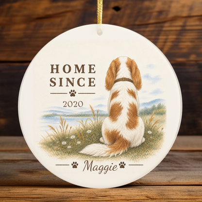 Personalized Blenheim Cavalier Ornament, Double Sided Gotcha Day Gift, Custom Dog Keepsake