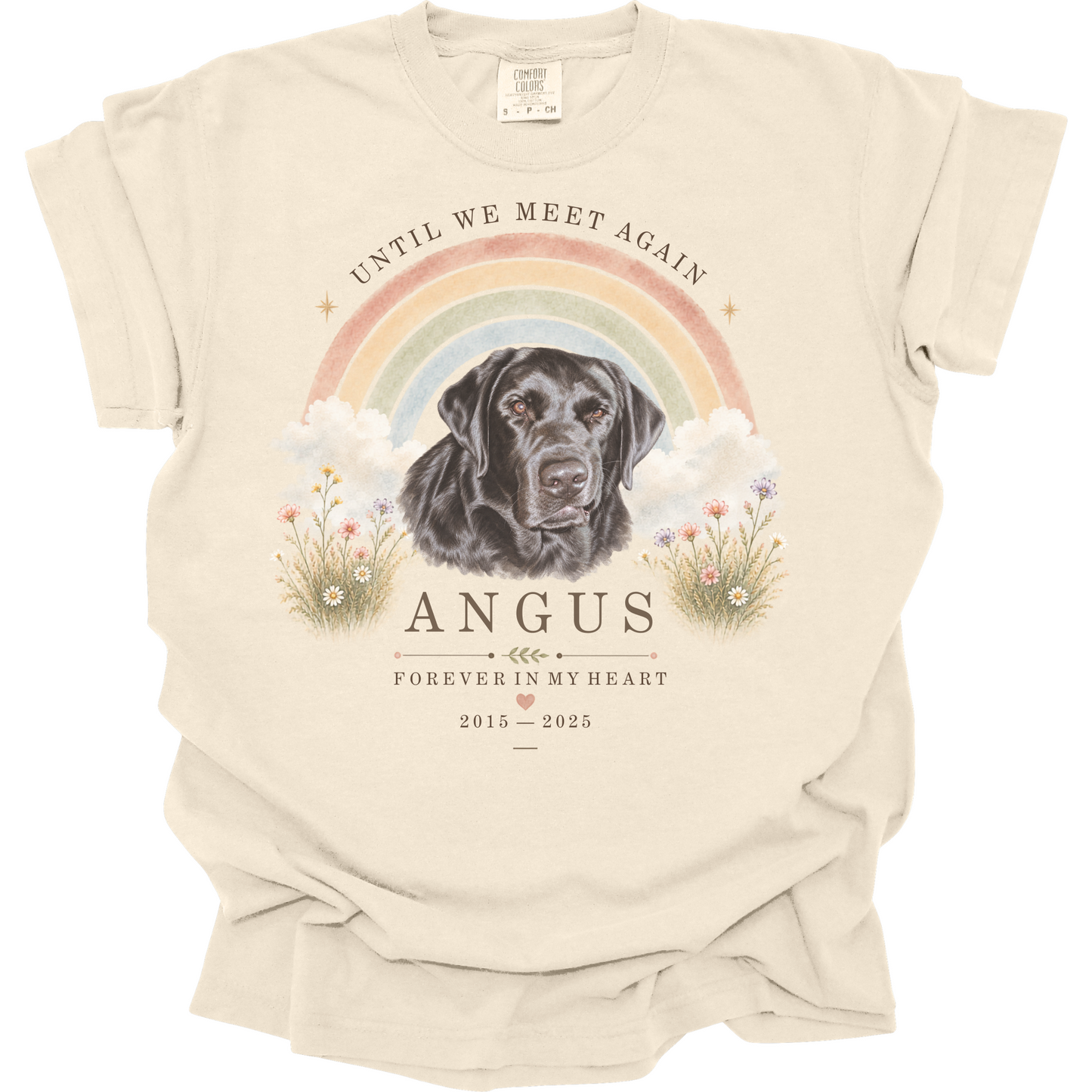Personalized Rainbow Bridge Dog Remembrance Shirt