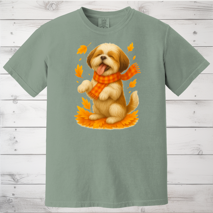 Shih Tzu Fall Shirt, Dog Lover Autumn Sweater, Cozy Pet Apparel, Cute Dog Fall Gift, Seasonal Dog Fashion, Shih Tzu Autumn Wear