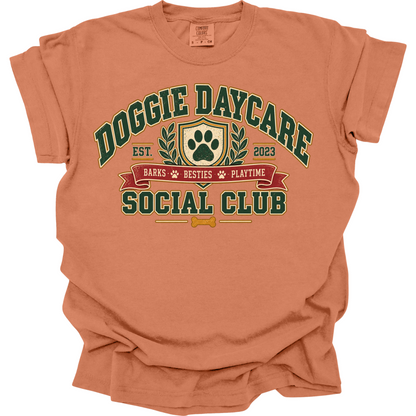 Personalized Dog Daycare Worker Shirt, Doggie Daycare Staff Gift, Social Club Tee