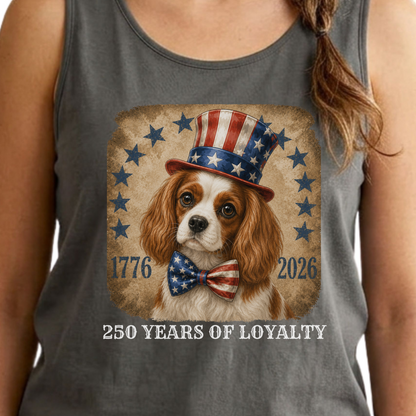 Blenheim Cavalier Patriotic Tank Top, 250 Years of Loyalty