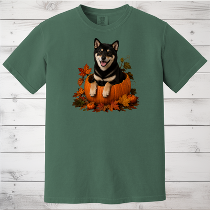 Black Shiba Inu Pumpkin Shirt
