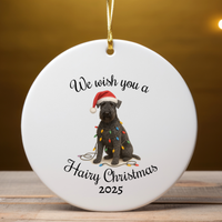Load image into Gallery viewer, Kerry Blue Terrier Ornament, Christmas Lights Dog Keepsake
