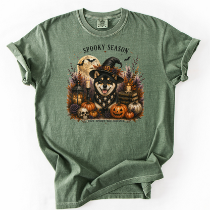 Black Shiba Inu Spooky Season Dog Mom Halloween Shirt