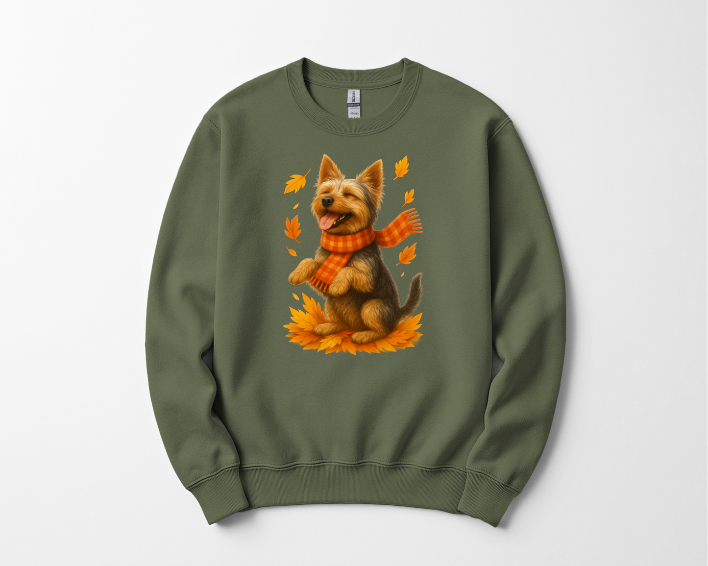 Yorkshire Terrier Fall Sweatshirt, Dog Lover Autumn Shirt, Cute Pet Apparel, Cozy Fall Dog Fashion, Gifts for Dog Owners