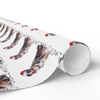 Load image into Gallery viewer, Australian Shepherd Christmas Lights Wrapping Paper
