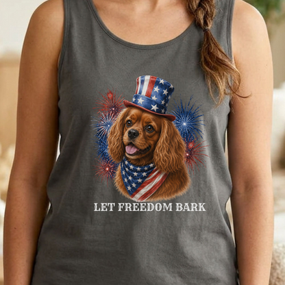 Patriotic Ruby Cavalier Tank Top